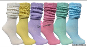 Pastel Slouch Socks